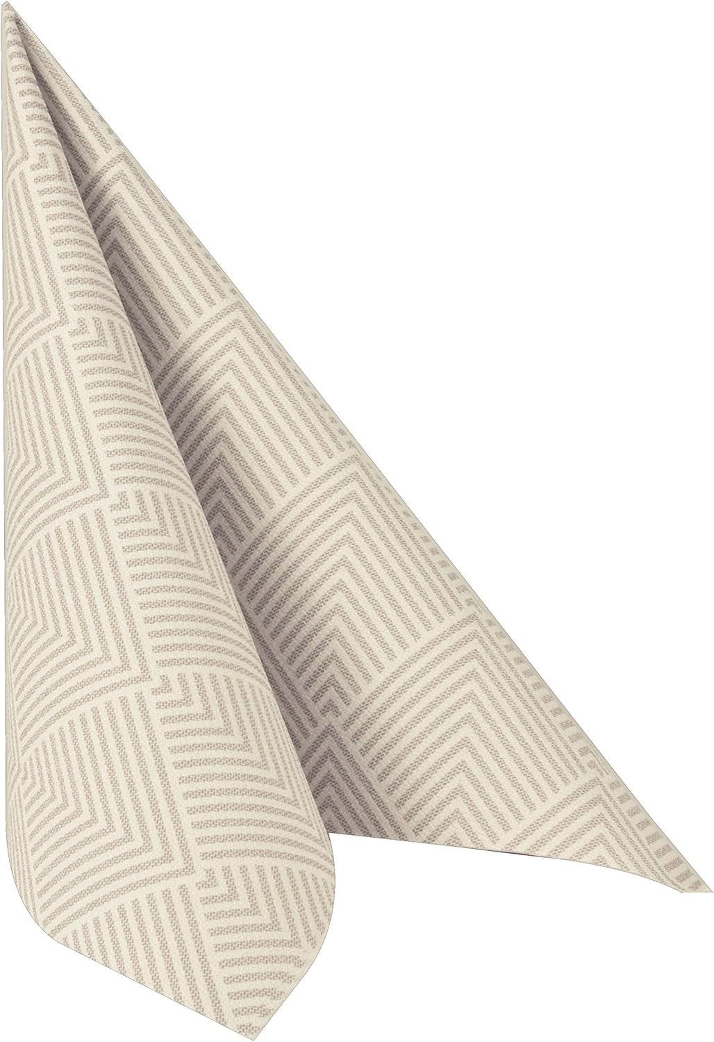 Papstar, 50 serwetek „ROYAL Collection” 1/4-krotnie 40 cm x 40 cm „Elegance” brązowe, #86498 (2 sztuki w opakowaniu)