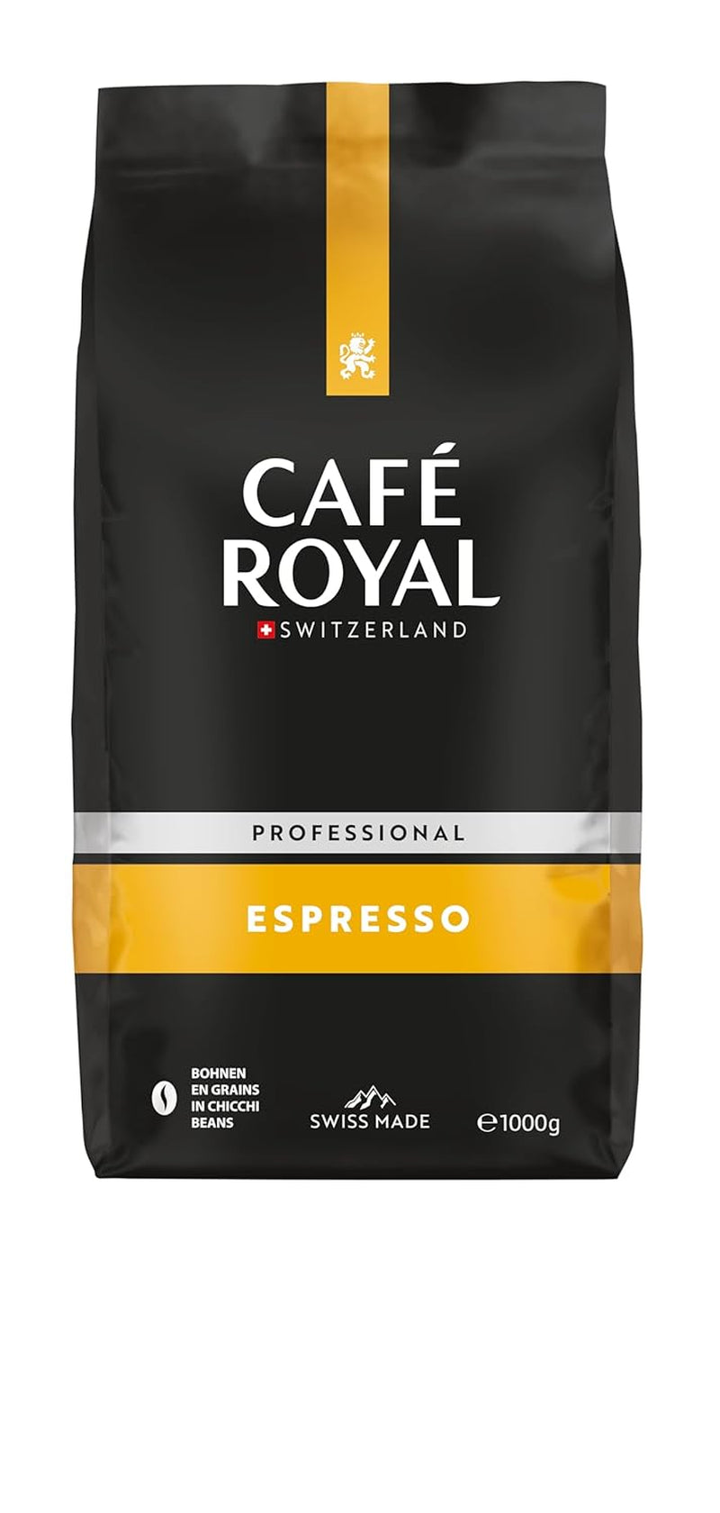 Café Royal Professional Line Espresso - Kawa ziarnista do automatycznych ekspresów do kawy, Intensywna treść, Intensywne palenie, Moc 3/5, Rainforest Alliance, 1 kg