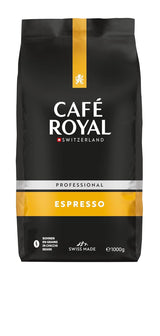 Café Royal Professional Line Espresso - Kawa ziarnista do automatycznych ekspresów do kawy, Intensywna treść, Intensywne palenie, Moc 3/5, Rainforest Alliance, 1 kg