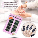 Klipsy Hanyousheng Nagellackentferner, klipsy Nagel, 10 klipsów Stück Schwarz Nagelclips, Nagel Klammer, czapki żelowe Nails Art, czapki z klipsem Soak off Żel UV Poliermittel Entferner Wrap Nail Tool