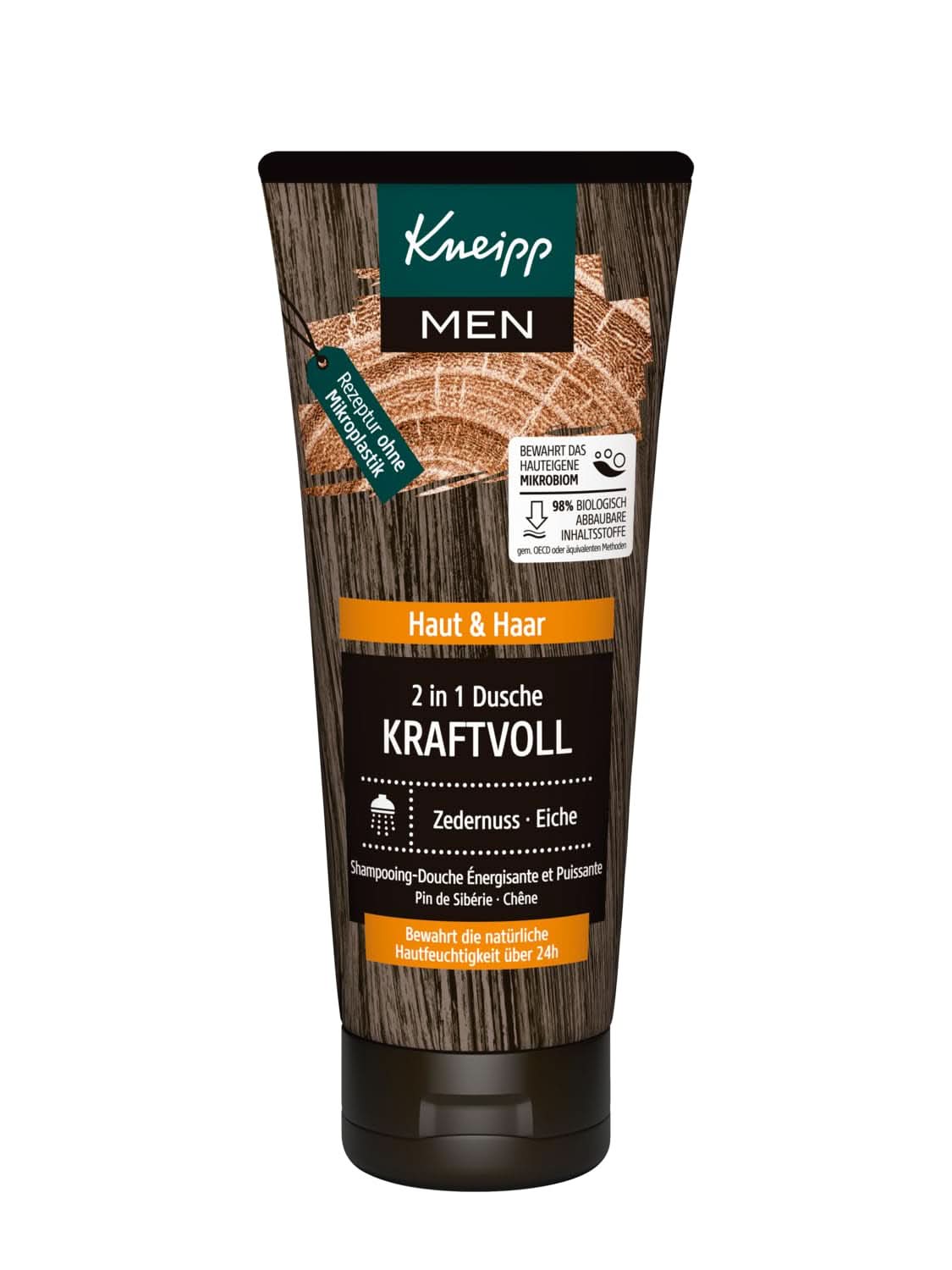 Kneipp MEN 2 w 1 Shower Powerful, Żel pod prysznic i szampon, 200 ml Prysznic i kąpiel Naty Shop