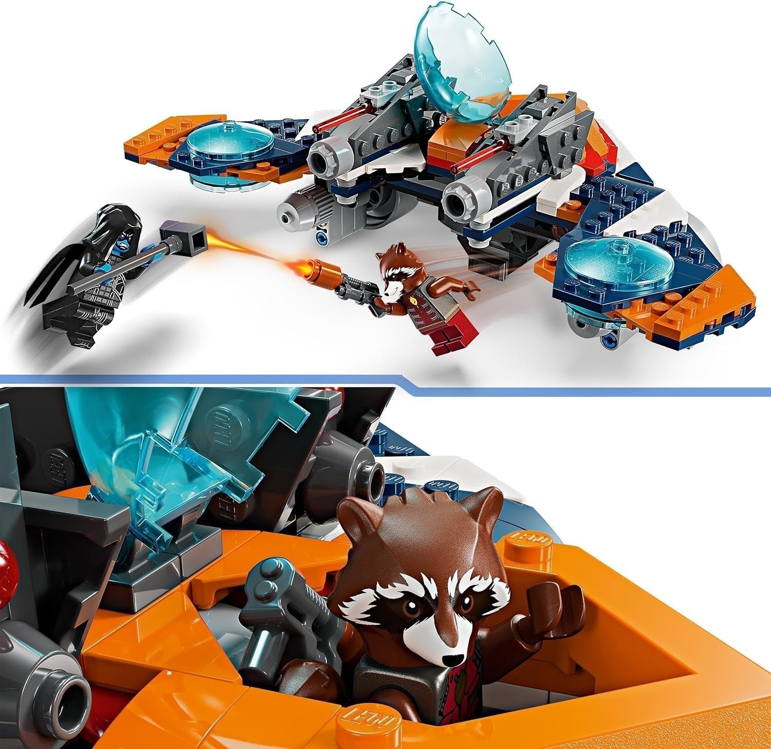 LEGO Marvel Rakiety Statek kosmiczny kontra. Zestaw statku kosmicznego Ronana do zbudowania Strażnicy Galaktyki Figurka superbohatera Prezent dla chłopców i dziewcząt w wieku 8 lat 76278 Zestawy do budowania Besuche den LEGO-Store