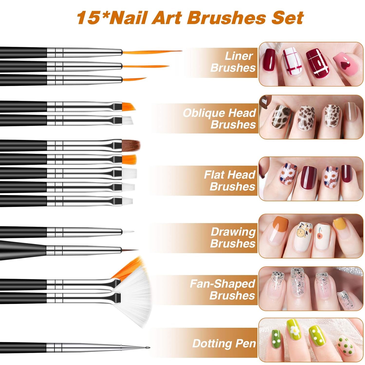 Zestaw MELLIEX 45 Stück Nail Art Dekoration Zubehör, Nägel Pinsel Strasssteine ​​​​Glitzer Goldfolie Nageldesign Dotted Pen Streifenband Für Nagelkunst Zestaw do manicure