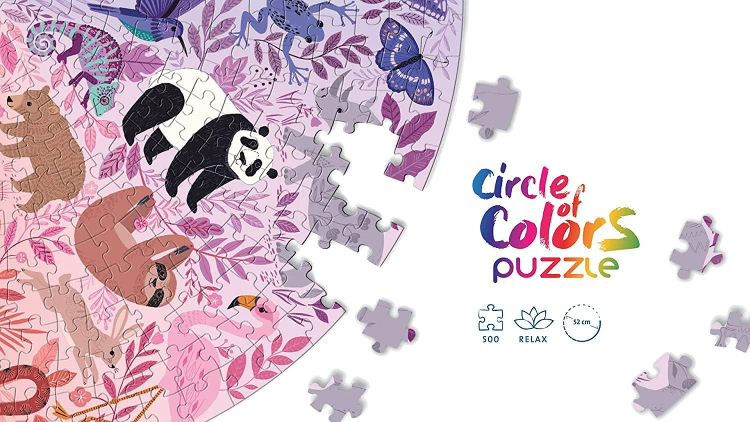 Ravensburger Puzzle 17172 Koło kolorów - Zwierzęta 500 elementów Puzzle Naty Shop