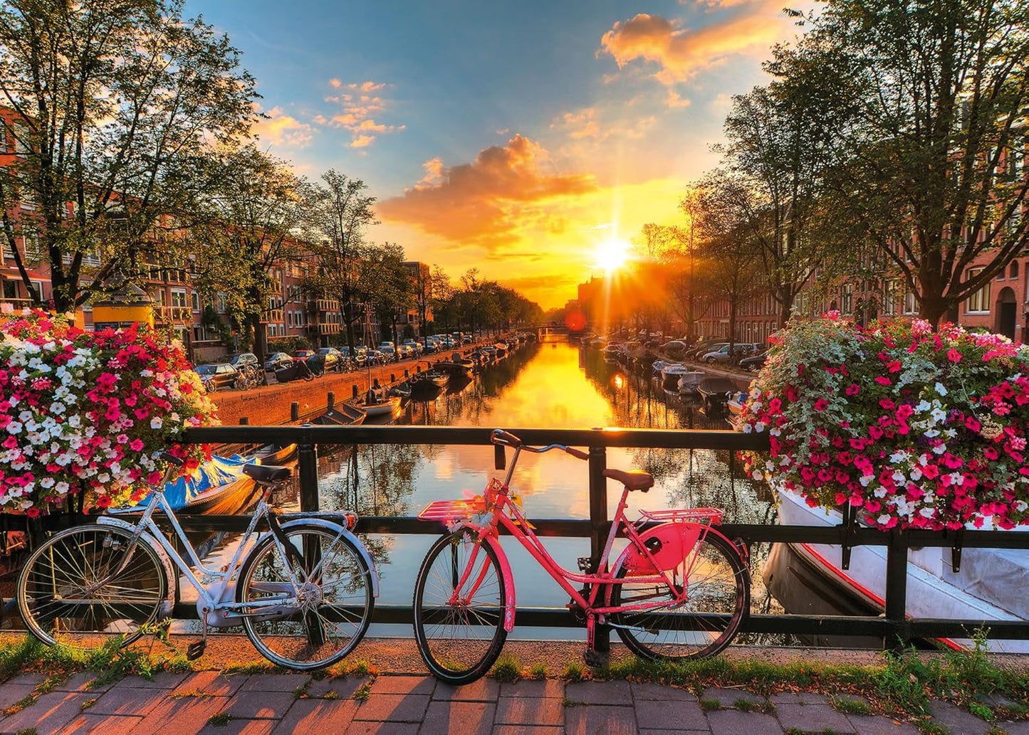 Ravensburger Puzzle 12000662 1000 elementów Rowery w Amsterdamie - Kolorowe puzzle dla dorosłych i dzieci w sprawdzonej jakości Ravensburger Puzzle Naty Shop Nowy design