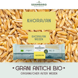 Organiczny makaron spaghetti nr. 5 - 500 g pszenicy Khorasan – Starożytna pszenica, bogata w białko, w 100% włoska, wszechstronna w kuchni i bogata w składniki odżywcze