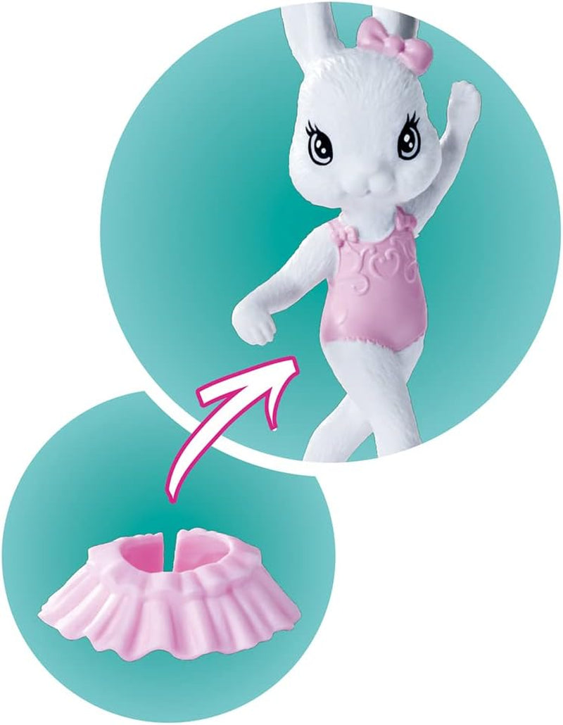 Simba 105733603 - Steffi Love Dancing Ballerina, Steffi jako lalka baletnicy z przyjacielem-zwierzęciem i obrotową spódniczką, lalka do zabawy 29 cm, od 3 lat