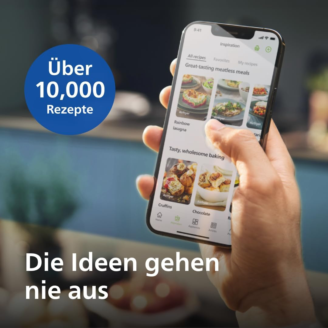 Philips 3000Er Airfryer XL - Technologia Rapid Air, smażenie do 90% mniej tłuszczu, pojemność 1,2 kg, 6,2 litra, ekran dotykowy Sprzęt AGD Naty Shop