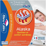 Blue Câlin Zestaw 2 poduszek o mocnym komforcie „Alaska”, super wypełnienie, 100% bawełna Percale Koperta, biała, kwadratowy kształt 65 x 65 cm Poduszki standardowe Naty Shop Kształt prostokątny 50 x 70 cm