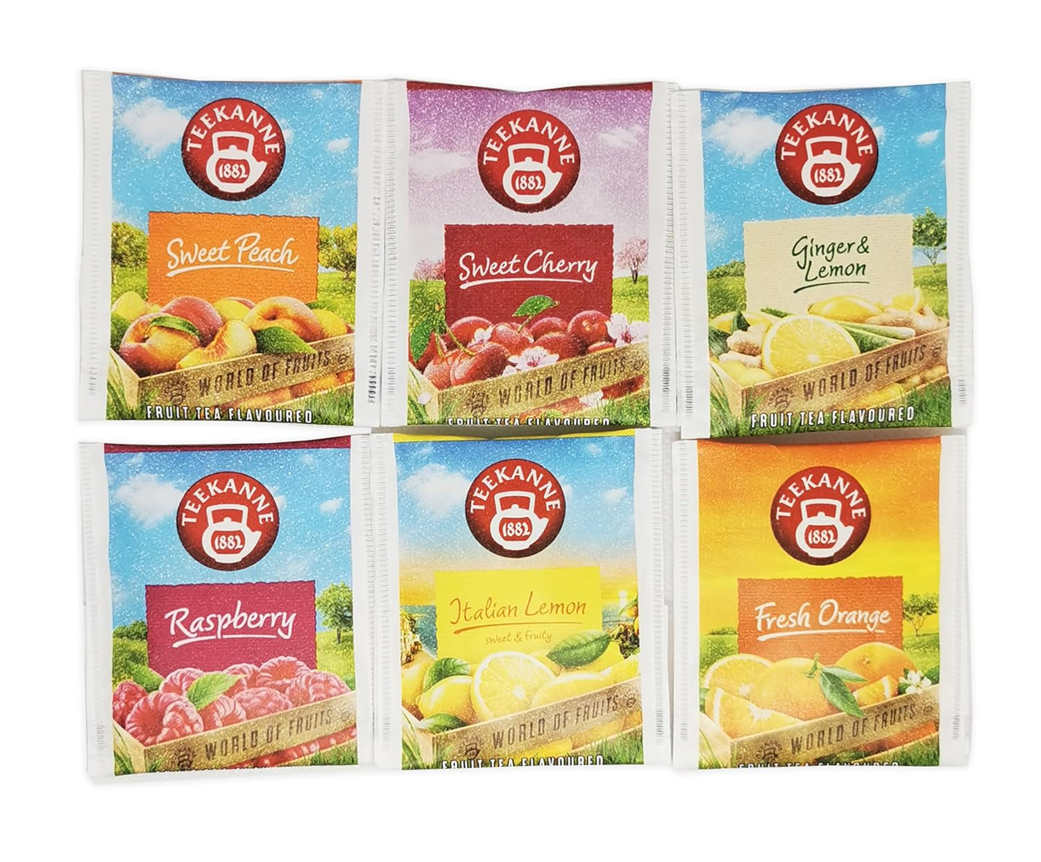 Teekanne World of Fruits (NOWA EDYCJA) - Pudełko z wyborem herbat owocowych - 6 smaków * 5 torebek