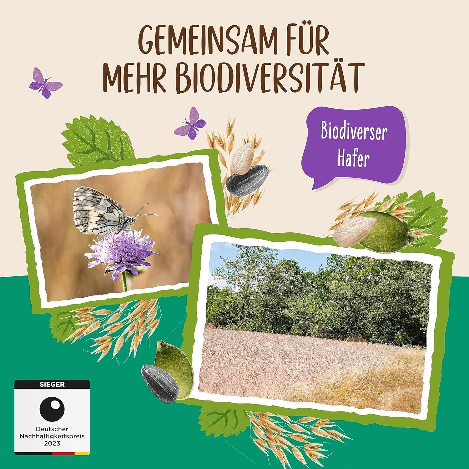 Allos niesłodzone musli białkowe | Organiczne musli | Płatki owsiane | Płatki śniadaniowe | Wegańskie (5 x 450g), 1 sztuka (opakowanie 5 szt.)