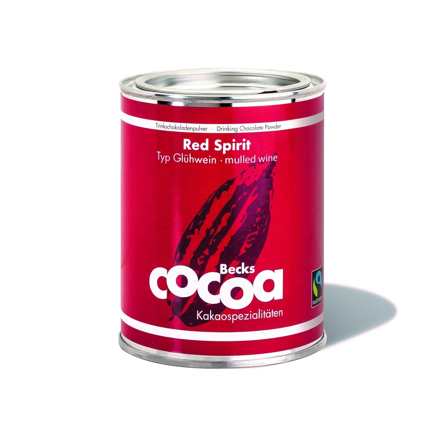 Red Spirit, delikatne kakao aromatyzowane czerwonym winem, 250 gramów kakao i gorąca czekolada Naty Shop