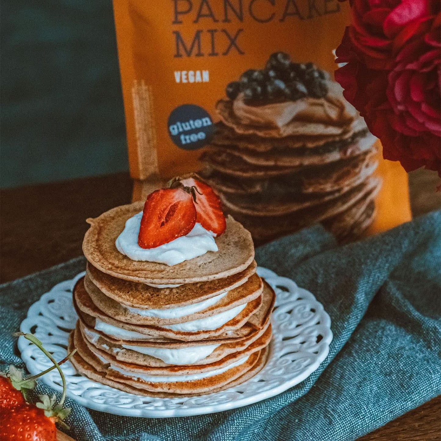 Bett'R Pancake Mix, organiczna, wegańska i bezglutenowa mieszanka do pieczenia, 6 x 400 gramów Kitchen Naty Shop