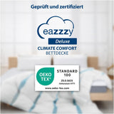 Kołdra Genius Eazzzy Climate Comfort 155 X 220 cm, szczelna dla włókien, lekka kołdra na każdą porę roku, kołdra oddychająca, przyjemna temperatura do snu, kołdra na każdą porę roku Kołdry i kołdry Naty Shop