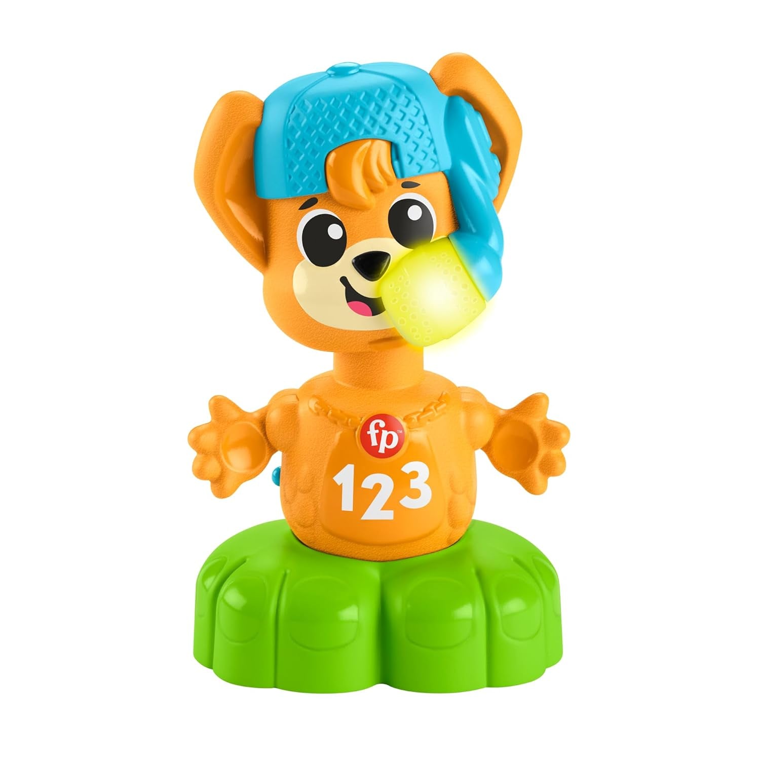 Opaska ze zwierzętami Fisher Price Lis Rino Ucz się przeciwieństw, Interaktywny lis do nauki poprzez ruch, Kolorowe światła, piosenki i dźwięki, Zabawka dla dziecka, 9+ miesięcy, HYL02 Zabawki dla dzieci Naty Shop Domyślny tytuł