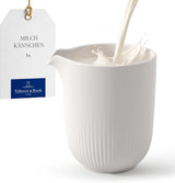 Villeroy & Boch - Kubek na mleko Afina 170 ml, biały, można myć w zmywarce, można używać w kuchence mikrofalowej, karafka na mleko, akcesoria do kawy, dzbanek ceramiczny, spodek, zastawa stołowa, porcelana Premium