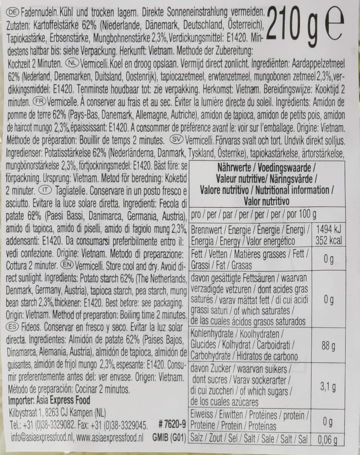 ACECOOK - Wermiszel z fasolą GD - (1 X 210 GR)