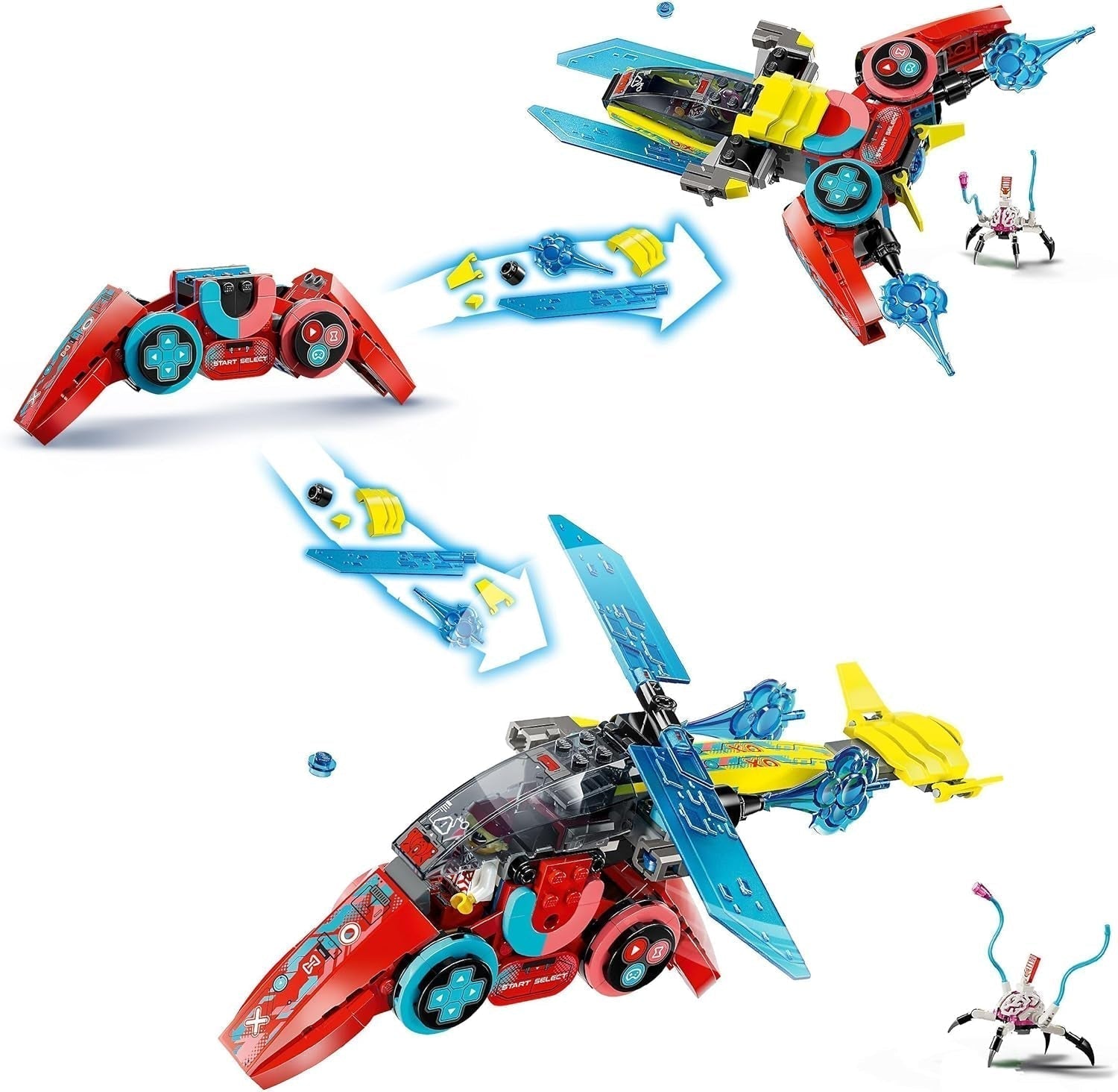 LEGO Dreamzzz Coopers Latający kontroler gier wideo Fantastyczna zabawka 2 w 1 Minifigurka pająka Zestaw gier wideo na prezent dla dziewcząt i chłopców w wieku 7 lat 71489 Zestawy do budowania Besuche den LEGO-Store