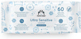 Mama Bear Ultra Sensitive Chusteczki dla niemowląt Bezzapachowe, 1008 szt. (18 opakowań po 60 szt.) Naty Shop