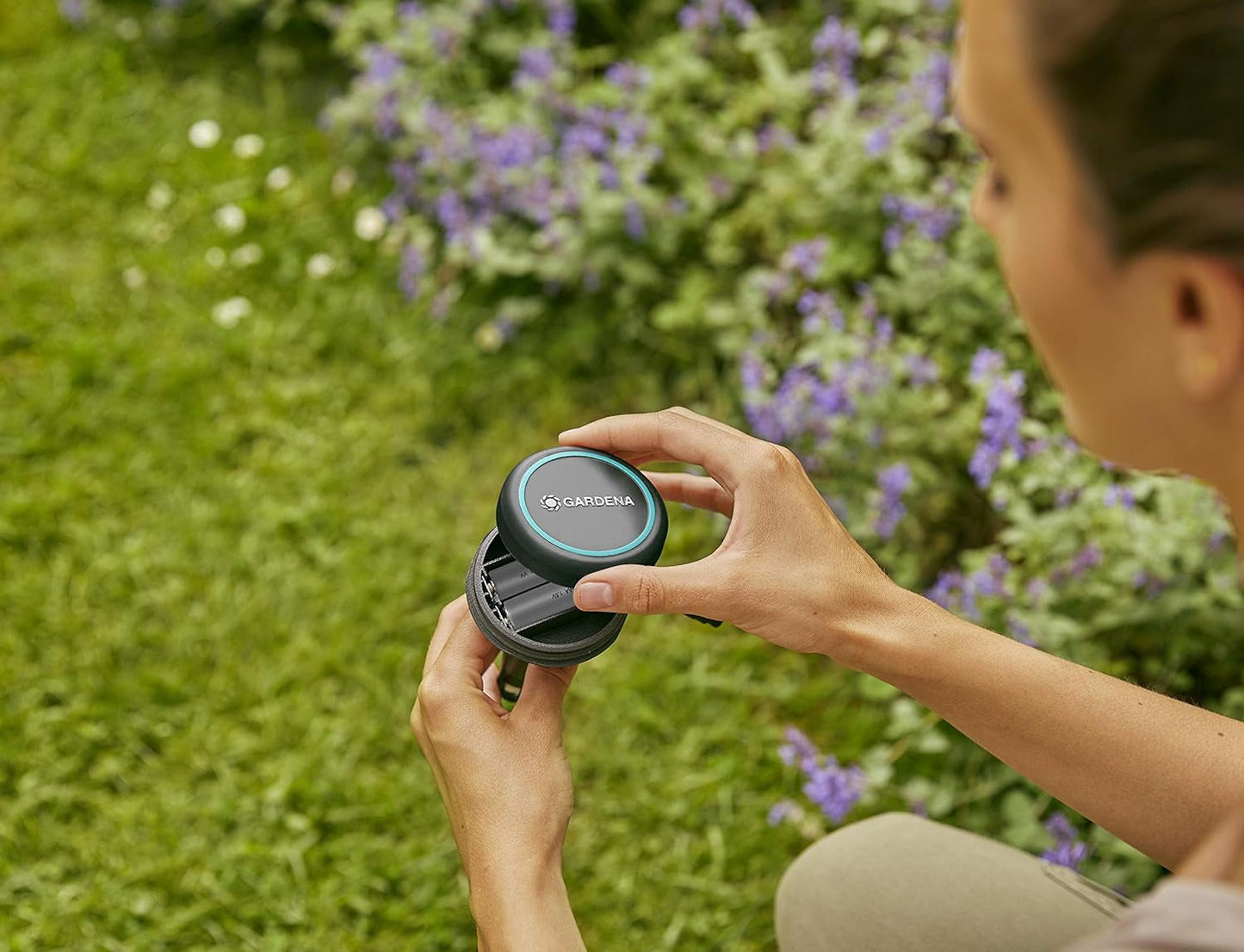 Przedłużacz Gardena (10 m) do czujnika deszczu i czujnika wilgotności gleby, kabel połączeniowy z systemem Easy Click, z możliwością przedłużenia do 105 m, do użytku naziemnego i podziemnego (01868-20)