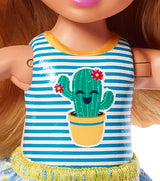 Barbie GHV78 – Zestaw klubowy Chelsea z lalką i koniem, ok. Blond 15 cm z ubrankami i dodatkami, prezent dla dzieci w wieku 3-7 lat