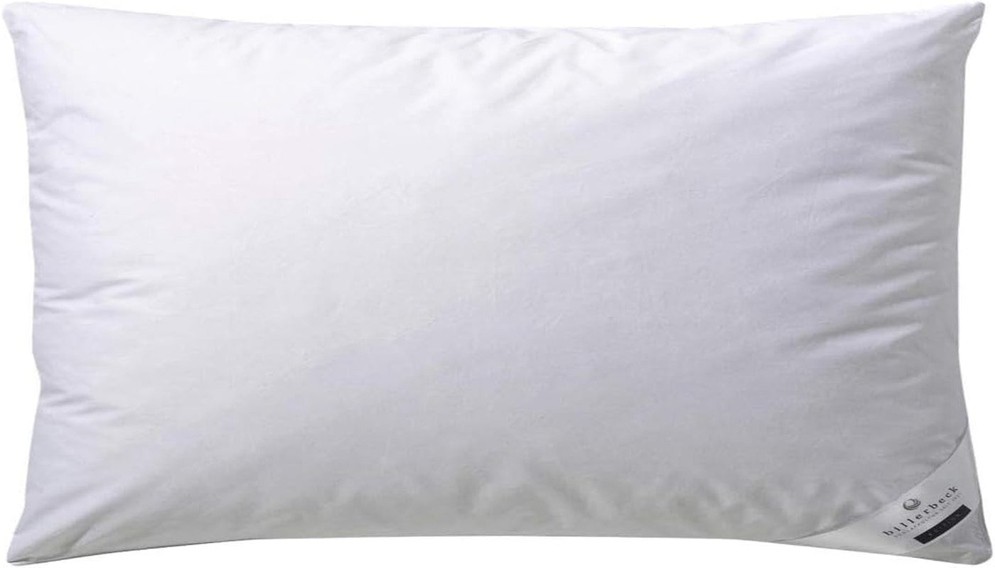 Poduszka puchowa Billerbeck Martina - Poduszka w 80 x 80 cm - Poduszka z mocnym podparciem - Puch gęsi 15% i pierze 85% Naty Shop standardowe poduszki 40 x 80 cm