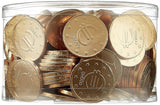 Theobroma Goldgeld Schokoladen Euros, Lose Münzen in Der Dose, opakowanie 1Er (1 X 1 Kg) Naty Shop Goldgeld