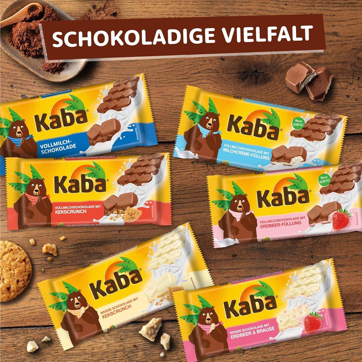 Kaba czekolada pełnomleczna i śmietankowa, tabliczka czekolady z nadzieniem, tabliczka 90g, rozpływająca się w ustach czekolada z lekką śmietanką mleczną i oryginalnym smakiem Kaba