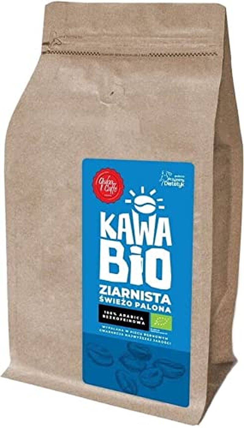 ORGANICZNA KAWA ARABSKA BEZKOFEINOWANA ZIARNA 250 g - QUBA CAFFE