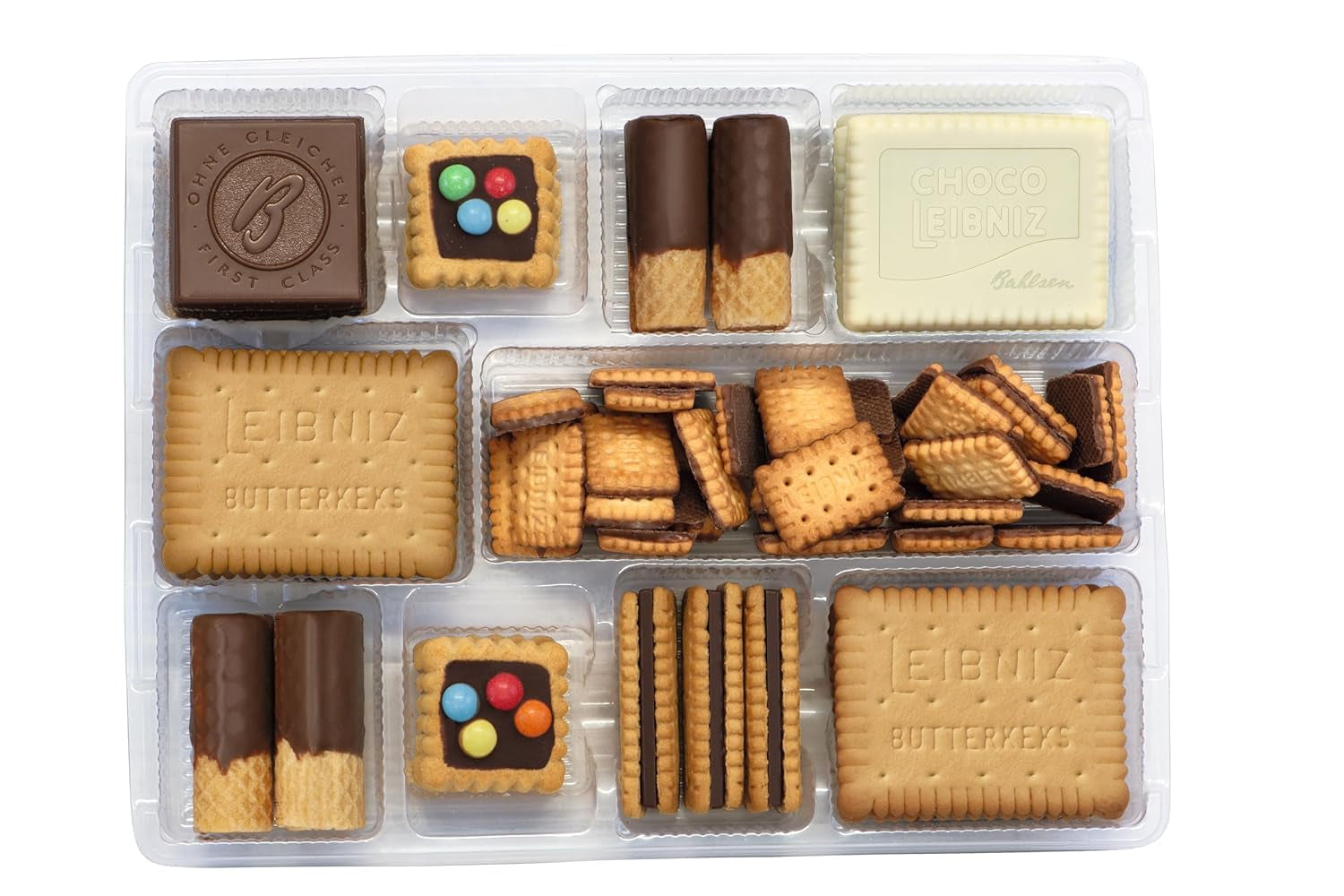 Bahlsen Our Biscuits Family, opakowanie 9 sztuk, mieszanka herbatników z 7 rodzajami chrupiących herbatników czekoladowych (9 x 280 g)