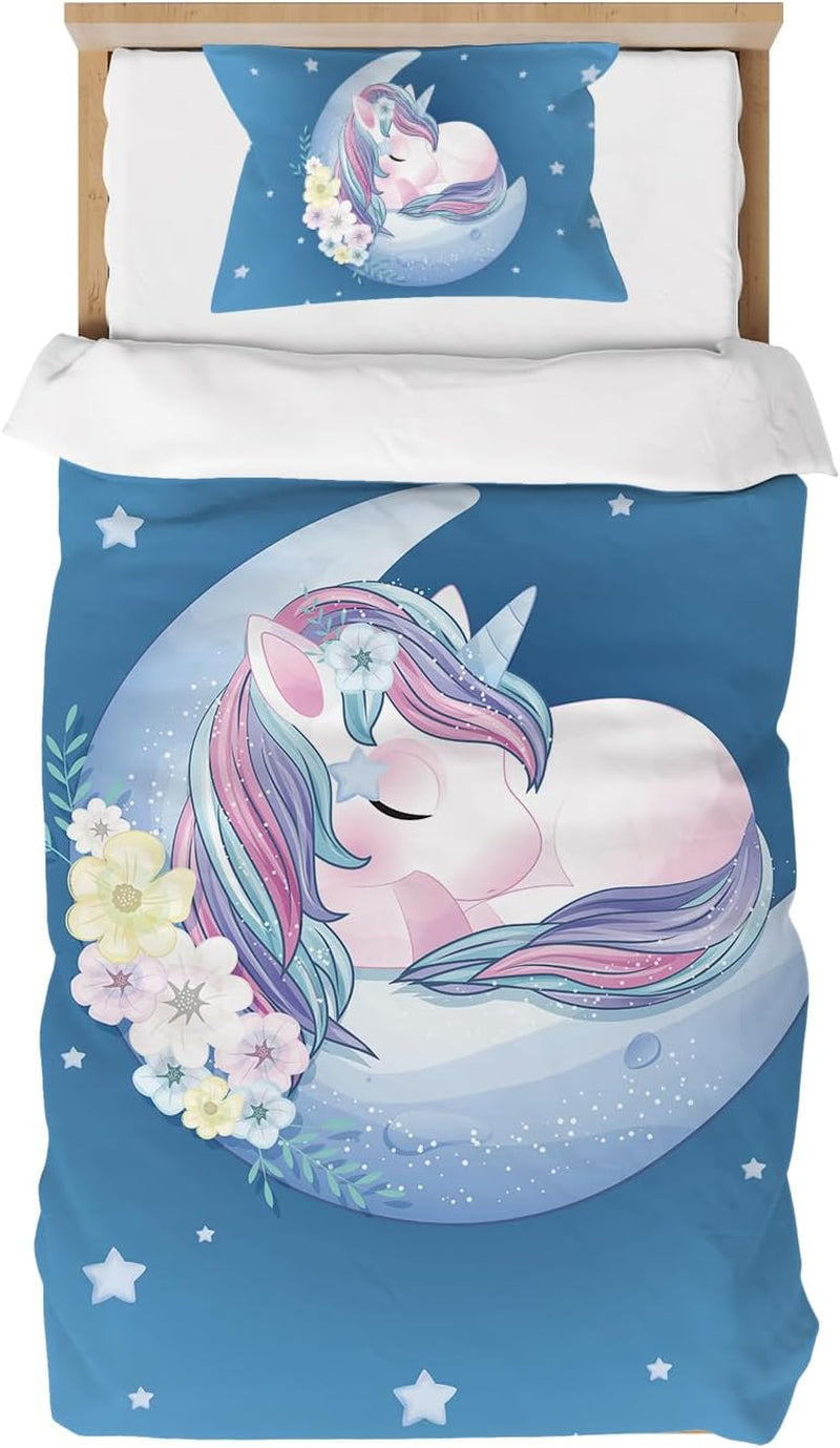 Pościel dla dzieci, Jednorożec Soft, mikrofibra Pościel - dzieci Naty Shop Jednorożec 100X135 cm