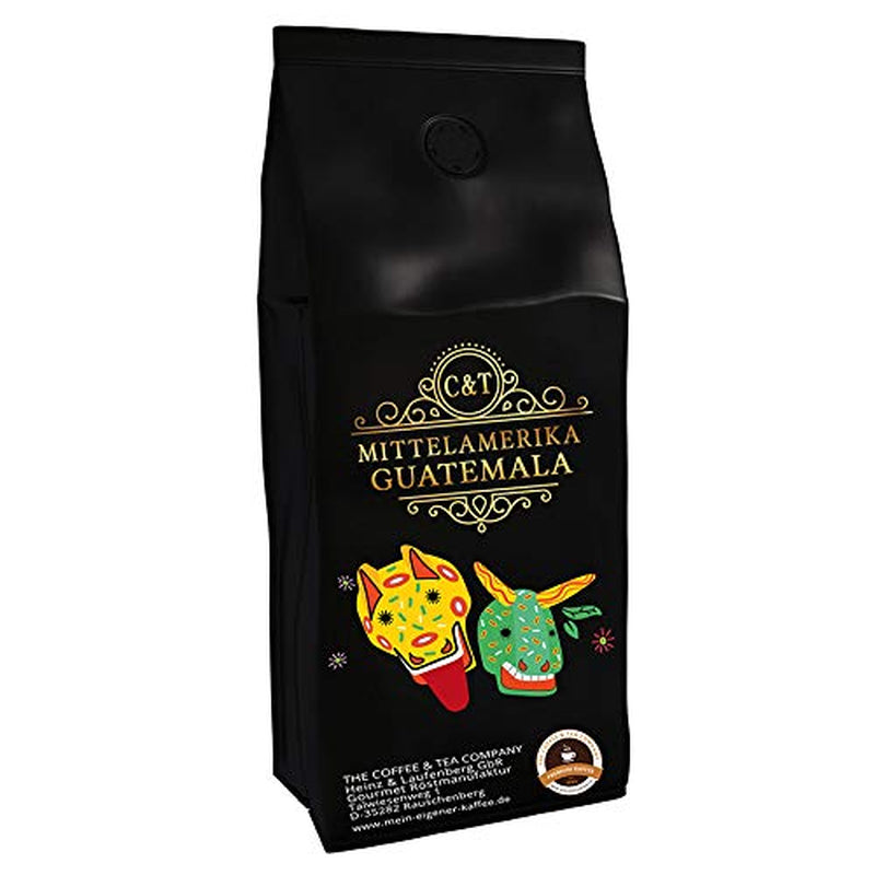 Kaffeespezialität Aus Mittelamerika - Gwatemala, Dem Land Der Maya (Ganze Bohne, 1000 gramów) - Länderkaffee - Spitzenkaffee - Säurearm - Schonend Und Frisch Geröstet