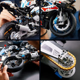 LEGO Technic Model motocykla BMW M 1000 RR Zestaw modeli dla dorosłych jako prezent rękodzielniczy dla mężczyzn i kobiet Wystrój domu lub biura 42130 Zestawy do budowania Besuche den LEGO-Store