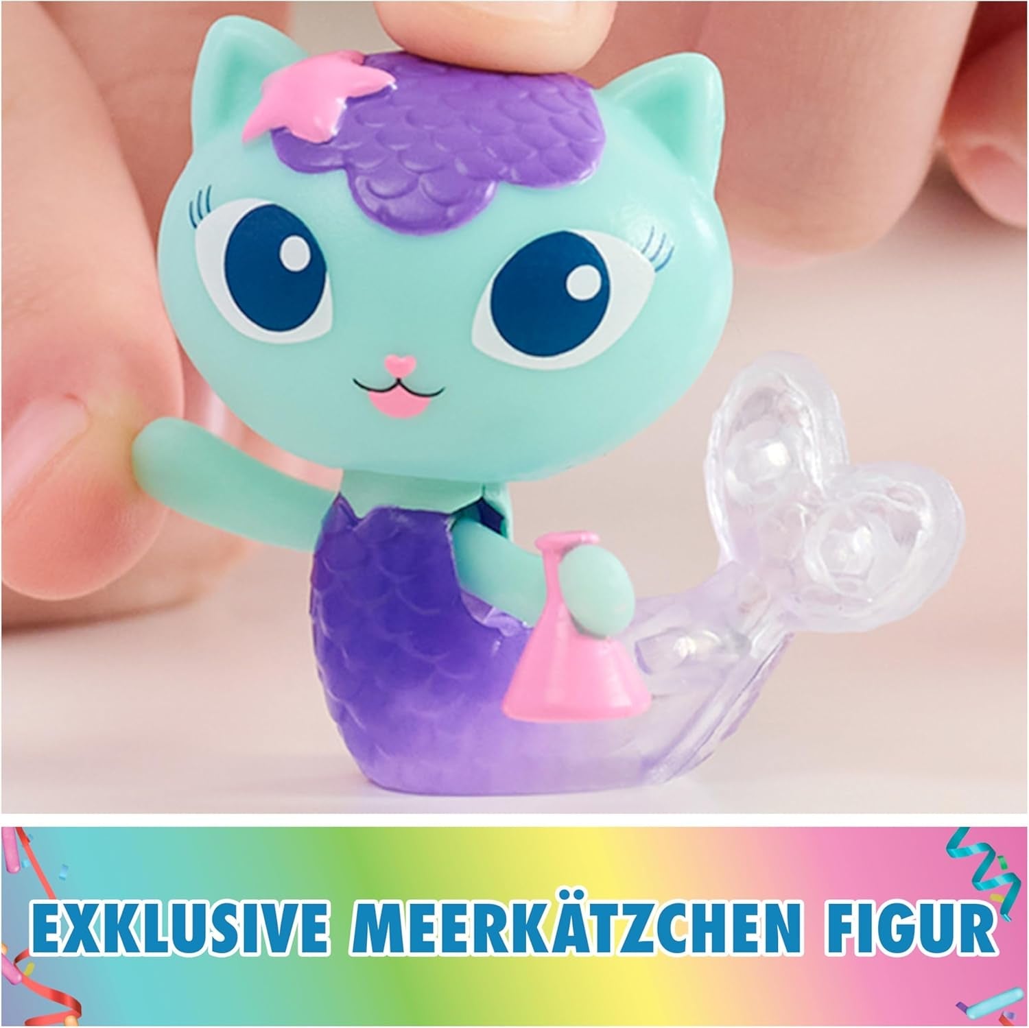 DREAMWORKS GABBY DOLLS HOUSE - zestaw mebli Meerkätzchen Bobble Kitty, figurka kota z meblami do domku dla lalek i akcesoriami, wiek: 3+