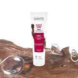 SANTE Naturkosmetik Glossy Shine Mask organiczny ekstrakt z liści brzozy + 3x kompleks białkowy, niezawierająca silikonu i nawilżająca maska do włosów, wegańska pielęgnacja włosów zapewniająca większy połysk i elastyczność, 150 ml Naty Shop Hair Mask