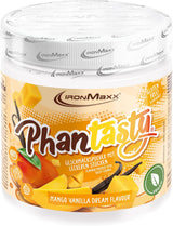Ironmaxx Phantasty - Kremowa Brzoskwinia Dawka 250G | Wegańskie Geschmackspulver Mit Echten Frucht- Oder Nussstückchen | Perfekter Zuckerersatz Słodziki Naty Shop 250 g (opakowanie 1Er) Mango Vanilla Dream