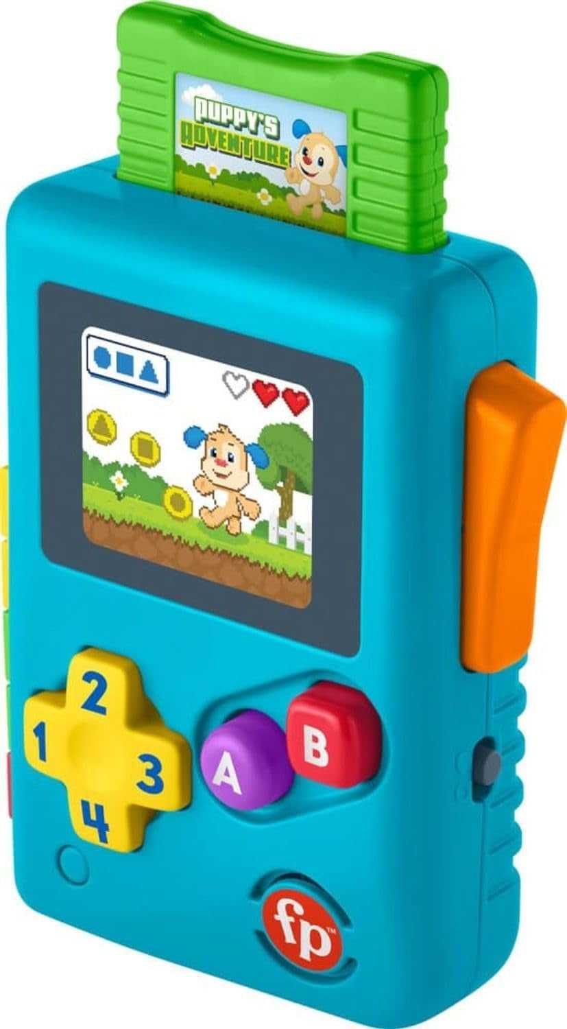 Fisher-Price HBC86 - Zabawa edukacyjna Lil' Gamer, muzyczna zabawka edukacyjna i aktywizująca, wersja niemiecka, dla niemowląt i małych dzieci od 6 do 36 miesięcy Baby Toys Naty Shop