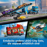 LEGO City piętrowy autobus, piętrowy autobus zabawkowy, zestaw pojazdów dla dziewcząt i chłopców od 7 lat, zawiera 5 figurek, w tym dziecko w wózku 60407 Zestawy do budowania Besuche den LEGO-Store