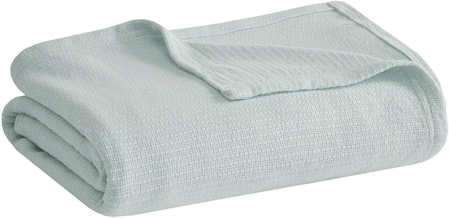 Madison Park Freshspun Wicker Twin Szary bawełniany koc i koce Madison Park King Blue