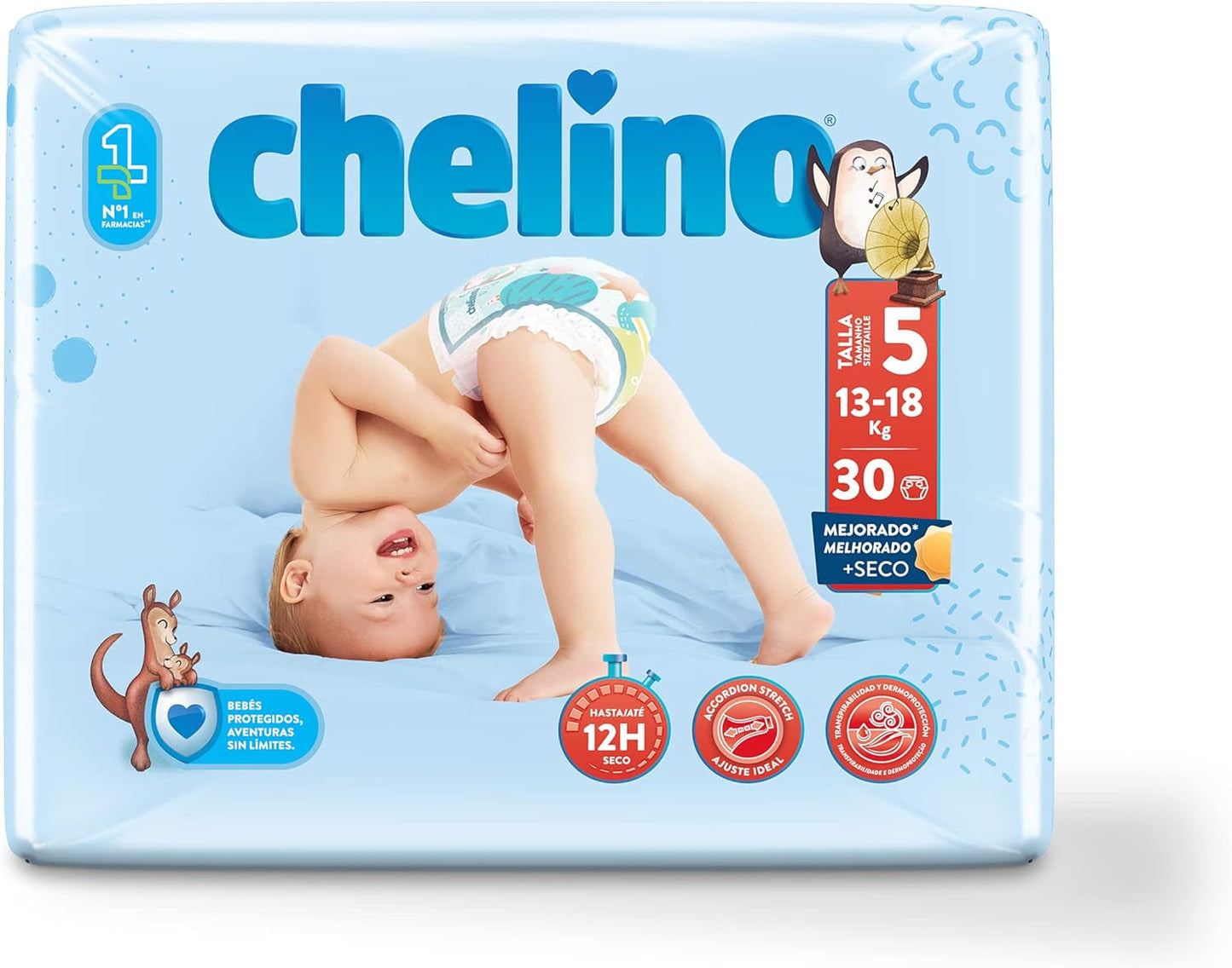 Pieluchy Indas Fashion & Love, Junior T 5 dla 13-18 kg, (30 sztuk)