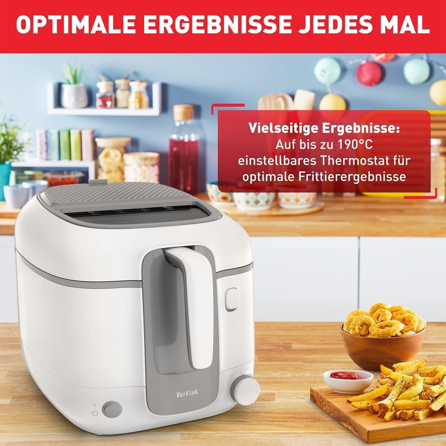 Frytkownica Tefal Super Uno Access, pojemność 2,2 L, części można myć w zmywarce, filtr zapachów AGD Naty Shop