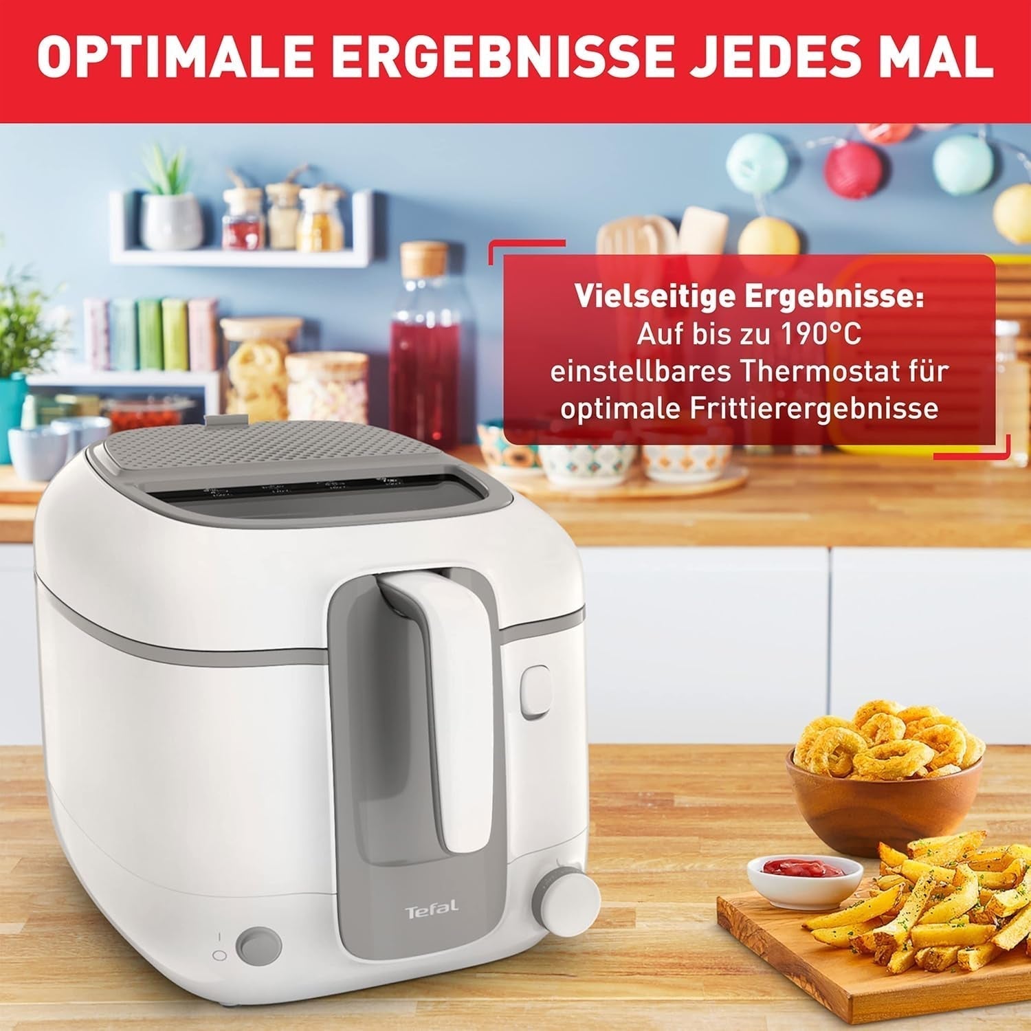 Frytkownica Tefal Super Uno Access, pojemność 2,2 L, części można myć w zmywarce, filtr zapachów AGD Naty Shop