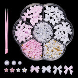 GZMAYUEN 920 szt. Złoto srebro Flatback Perlen Für Nägel, Halbrunde Weiße Beige Nail Perlen, Kleine Halbrunde Flatback Perlen Für DIY Nail Art Decor