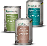 Venandi Animal Premium Nassfutter für Katzen, Probierpaket II, Kurczak + Królik, Kalb, Indyk, 6 x 400 g, getreidefrei und naturbelassen, 2,4 kg