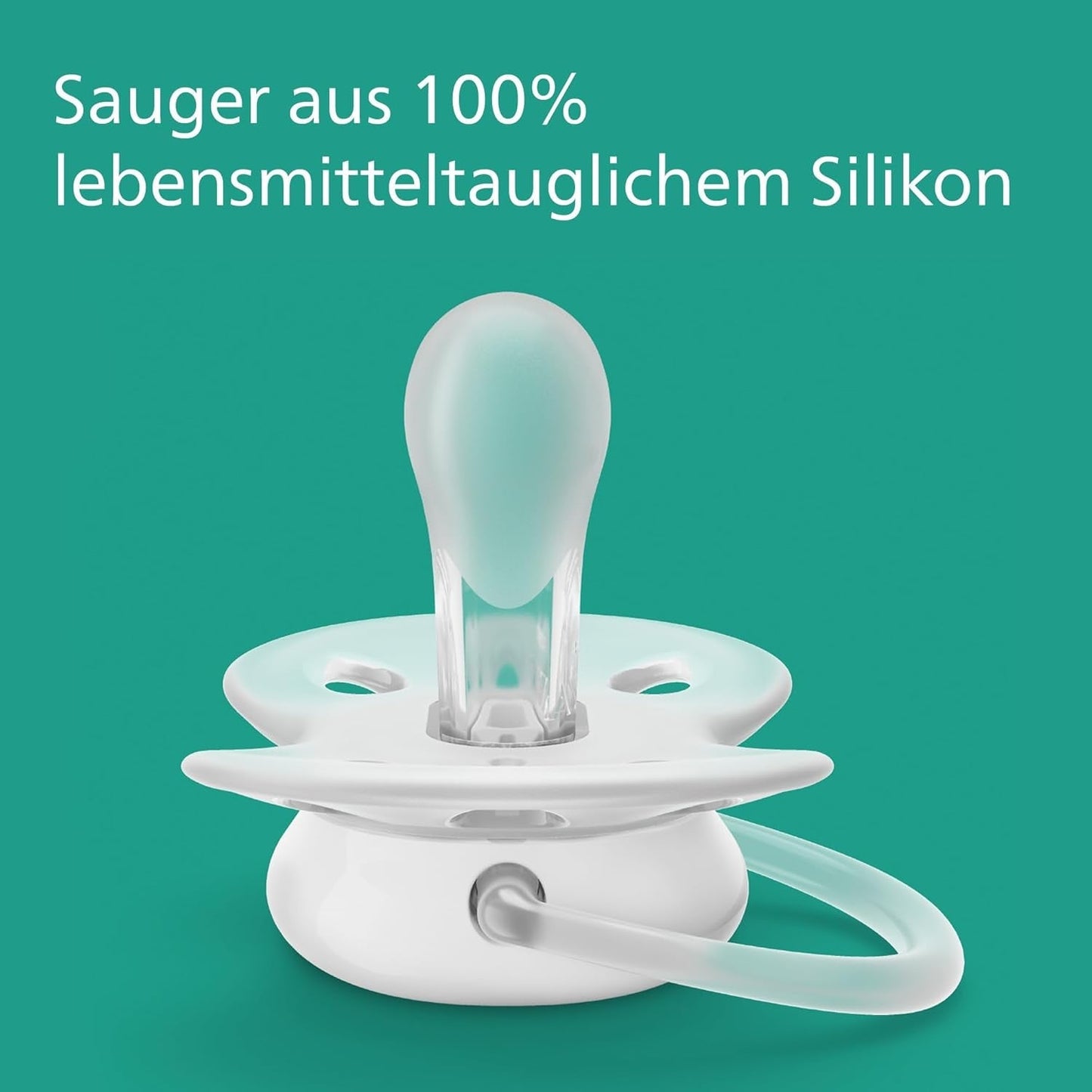 Philips AVENT Ultra Soft Smoczki — zestaw 4 wyjątkowo miękkich smoczków niezawierających BPA dla dzieci w wieku od 0 do 6 miesięcy, w tym etui i sterylizator (model SCF091/35)