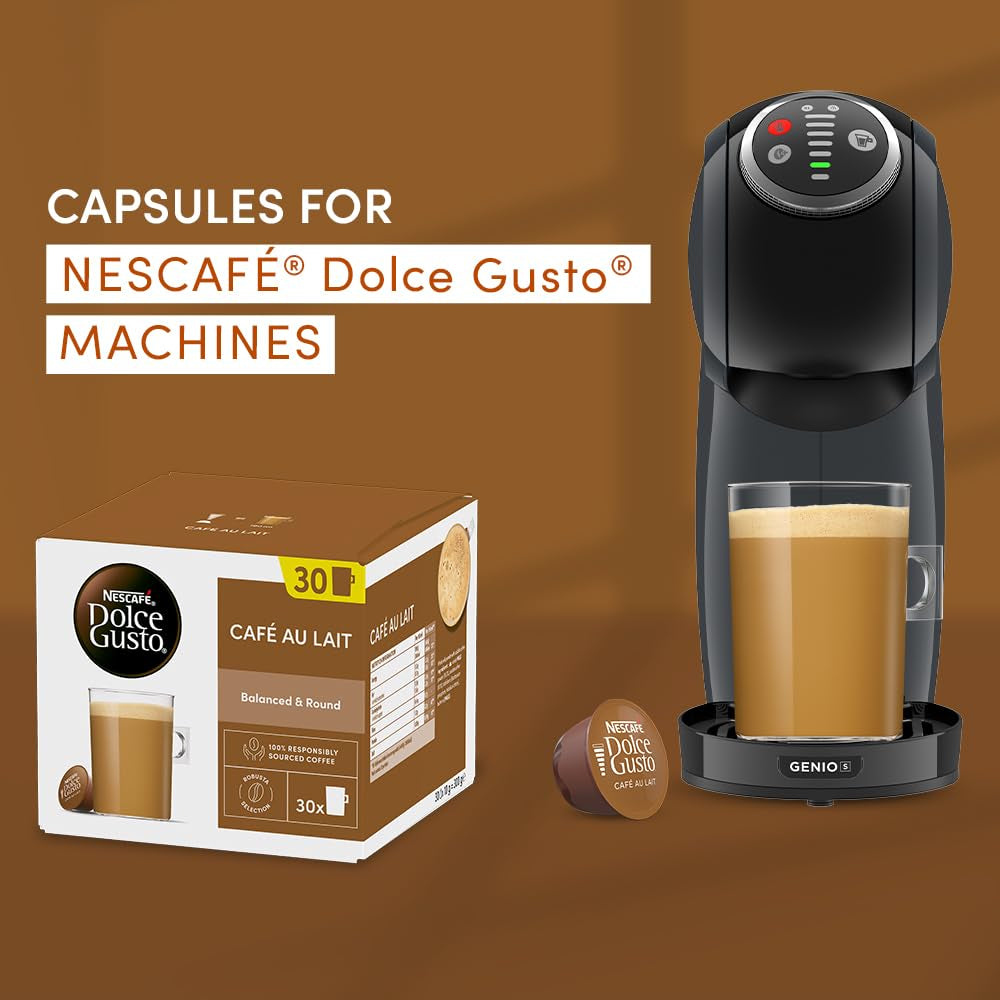 NESCAFÉ Dolce Gusto Cafe au Lait Kaffeepads, 30 Kapseln (30 porcji)