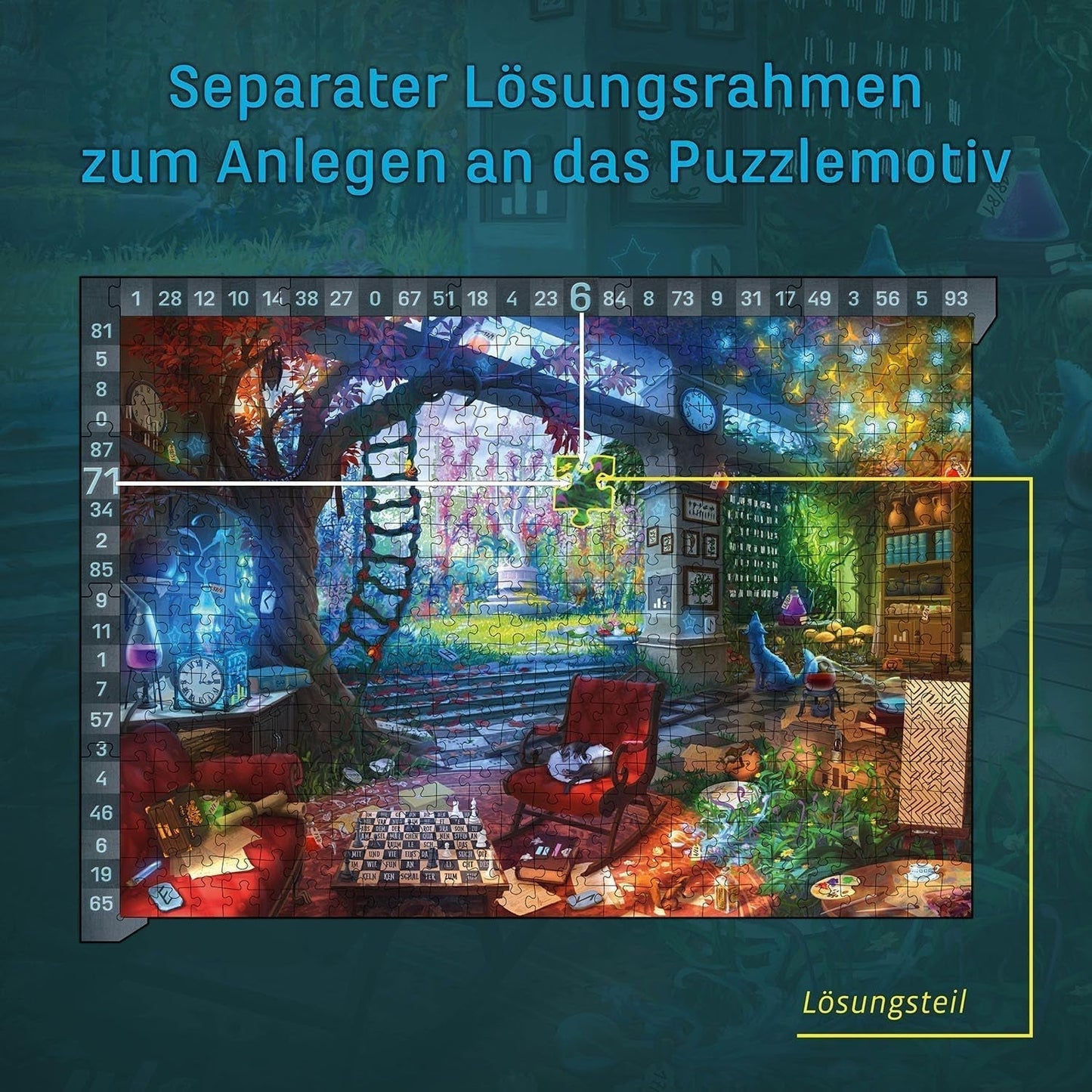 KOSMOS 683979 EXIT® Puzzle: Ukryte Studio 500 elementów Puzzle dla dorosłych i dzieci 10+ Puzzle do pokoju ucieczki dla początkujących Puzzle Naty Shop