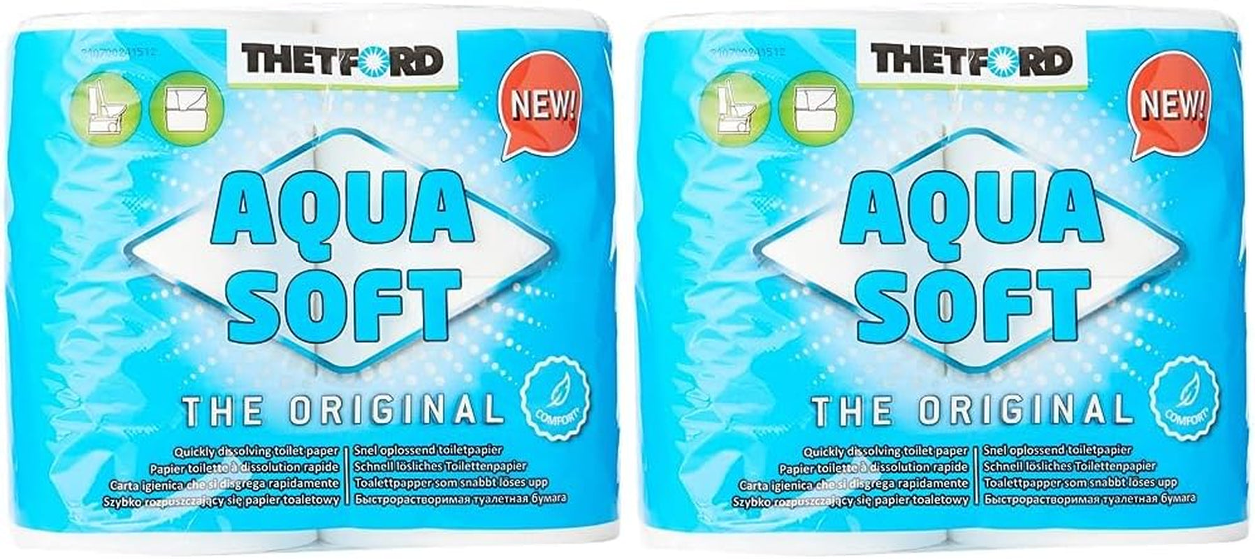 Miękki papier toaletowy Aqua Przenośny papier toaletowy 4 rolki/butelki Toalety kempingowe Papier toaletowy na zewnątrz