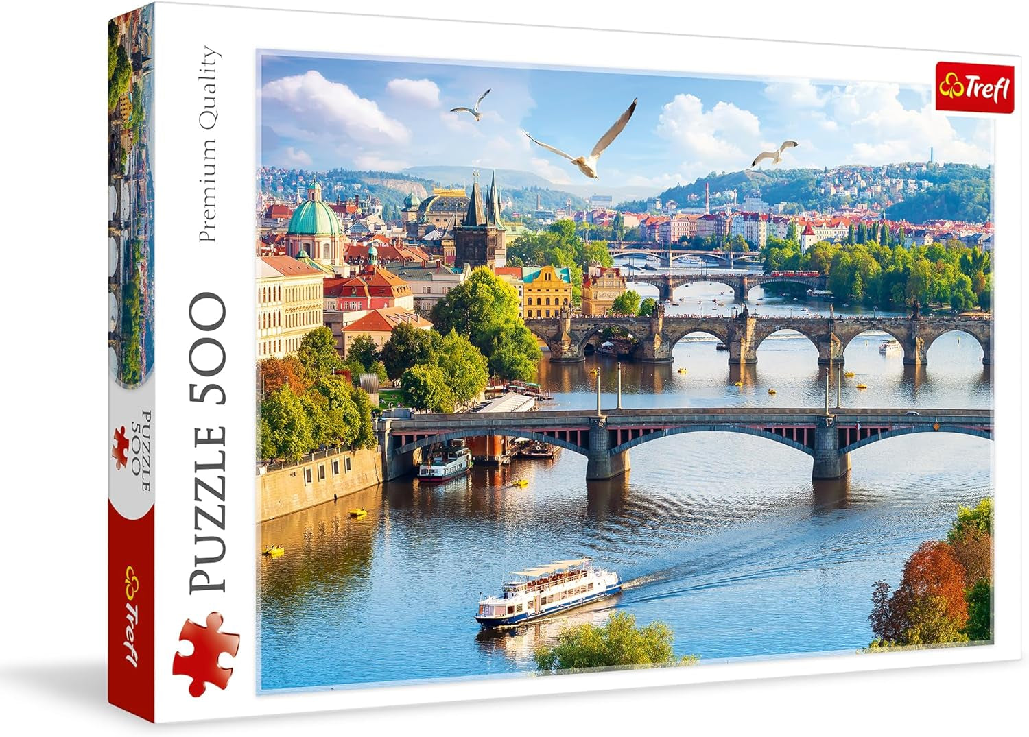 Trefl, Puzzle, Praga, Czechy, 500 elementów, Jakość Premium, Dla dorosłych i dzieci powyżej 10 lat Puzzle Naty Shop Multicolor