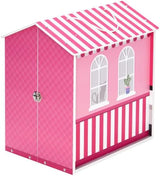 Teamson Kids - Domek dla lalek Dreamland City Café 30 cm - Różowy/Biały/Czarny